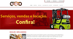 Desktop Screenshot of goldjob.com.br